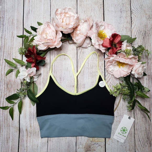 NWT Gaiam Athena Colorblock Medium-Impact Bralette - Picture 1 of 10